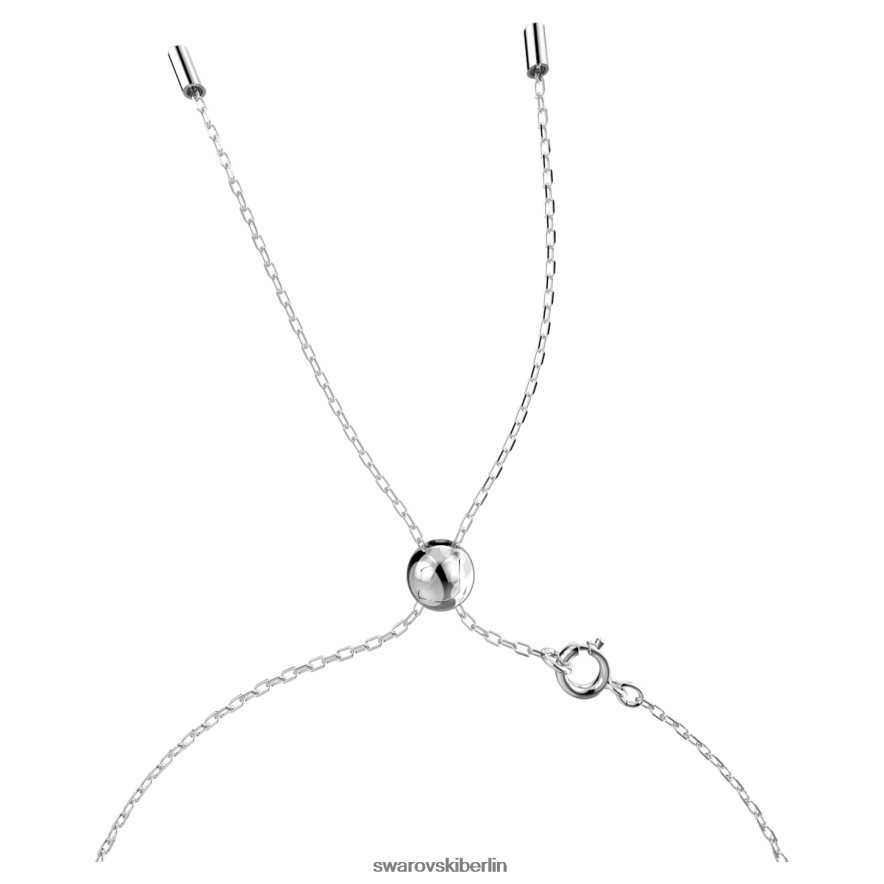 Swarovski Chroma-Halskette Achteckschliff, rosa, rhodiniert Schmuck HLT448116