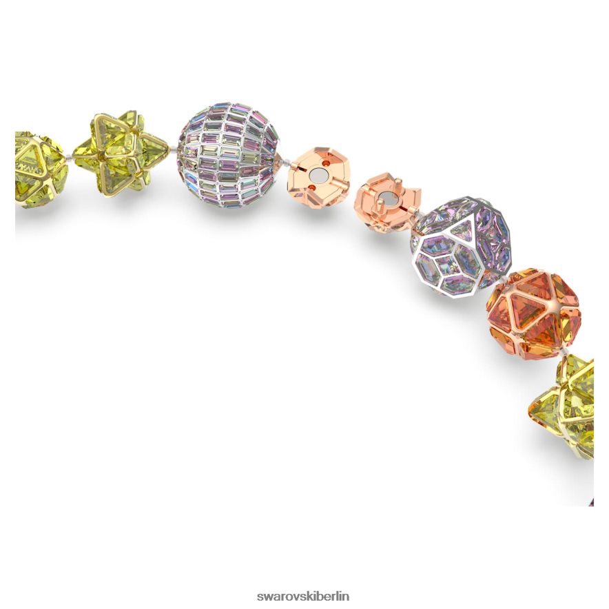 Swarovski Curiosa-Halskette Magnetverschluss, mehrfarbig, gemischte Metalloberfläche Schmuck HLT448101