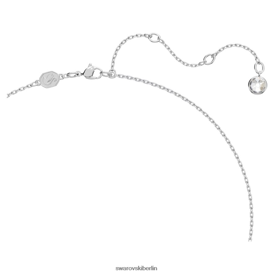 Swarovski Dellium-Halskette Bambus, grün, rhodiniert Schmuck HLT448139