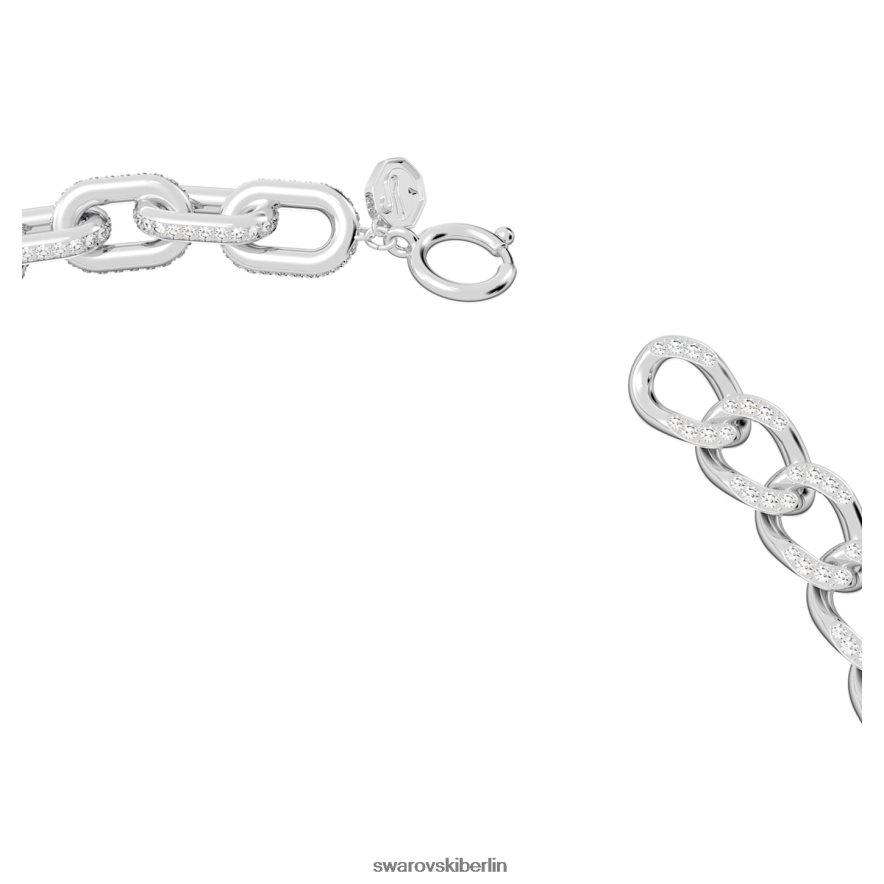 Swarovski Dextera-Halskette gemischte Glieder, weiß, rhodiniert Schmuck HLT44864