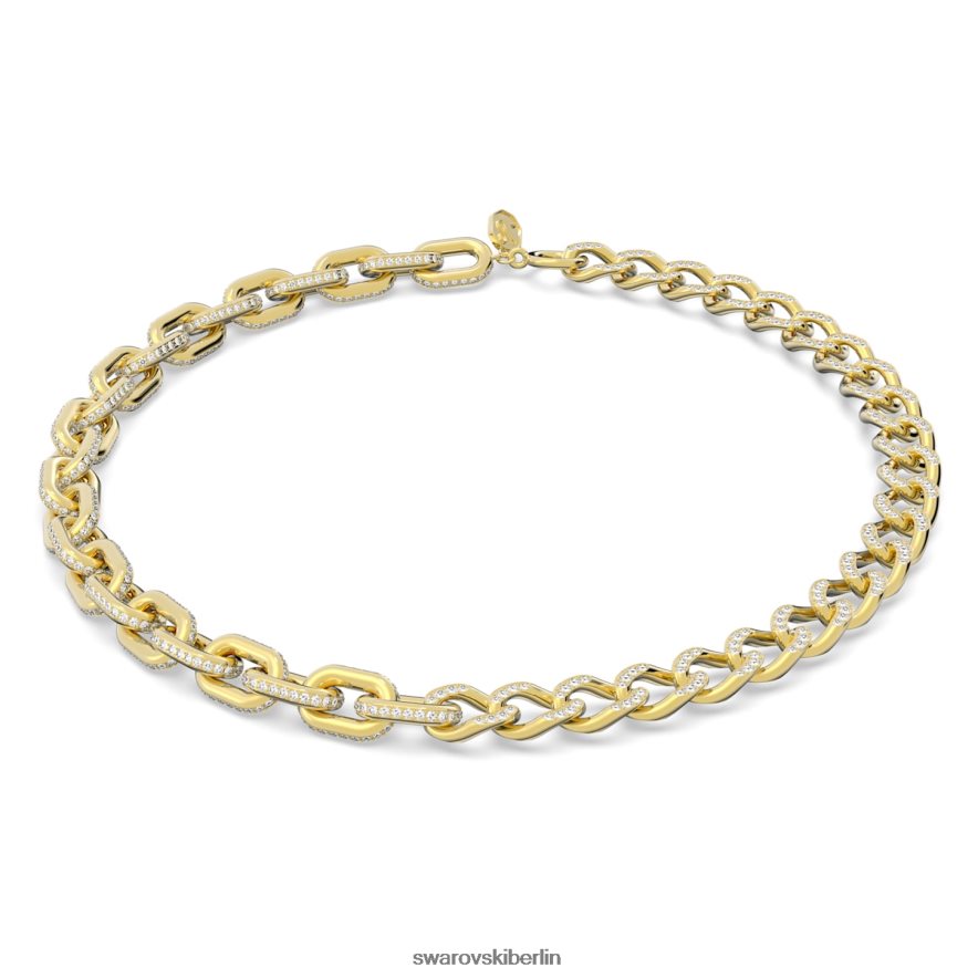 Swarovski Dextera-Halskette gemischte Glieder, weiß, vergoldet Schmuck HLT44868