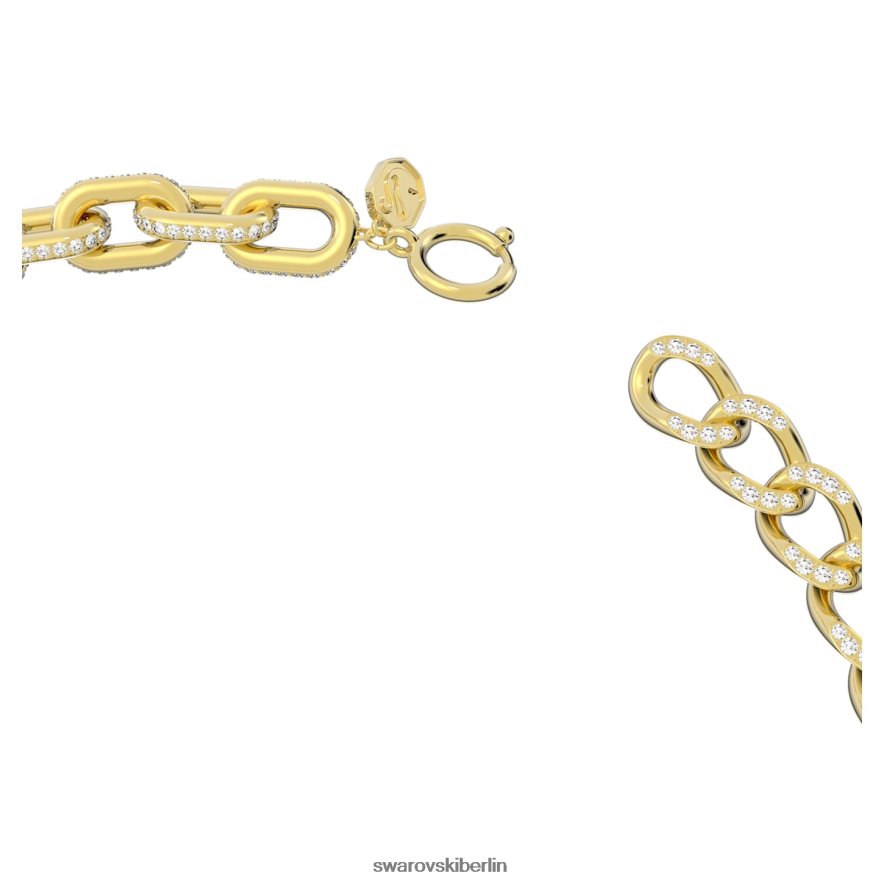 Swarovski Dextera-Halskette gemischte Glieder, weiß, vergoldet Schmuck HLT44868