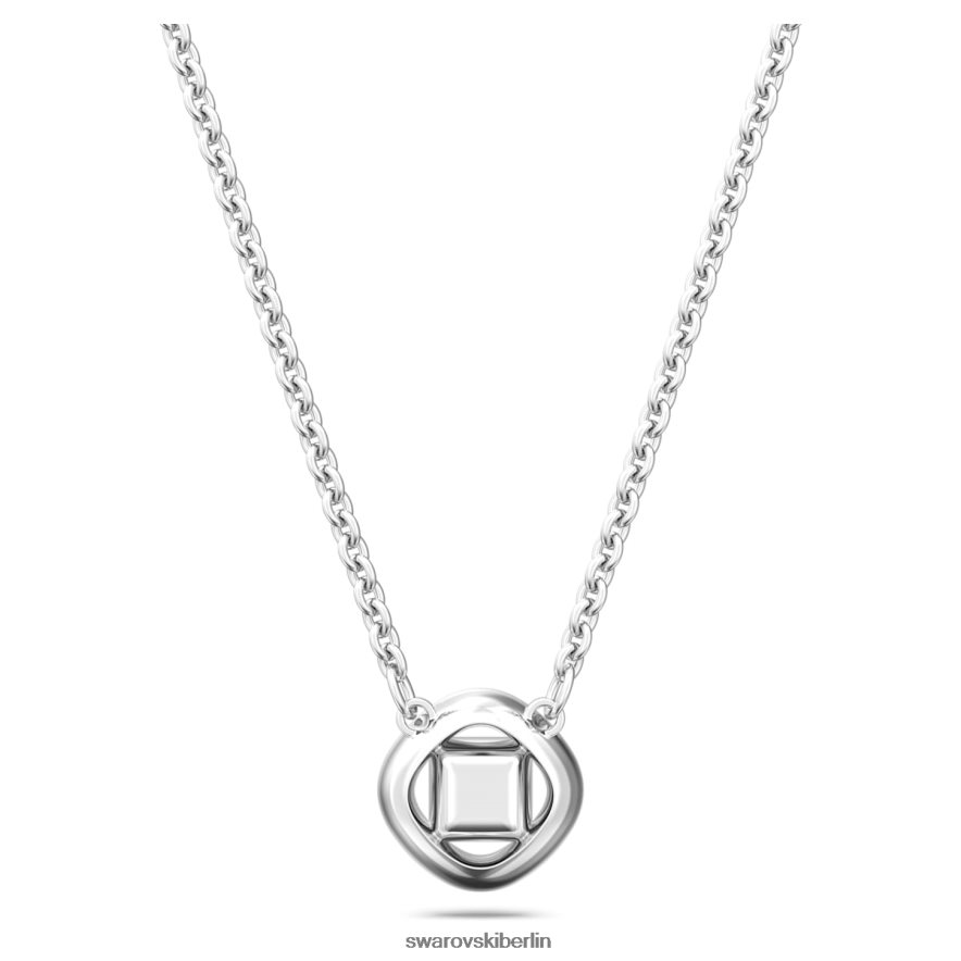 Swarovski Engelskette quadratischer Schliff, blau, rhodiniert Schmuck HLT44828