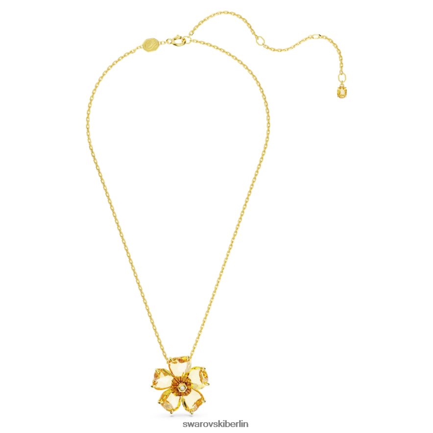 Swarovski Florere-Halskette Blume, gelb, vergoldet Schmuck HLT44884