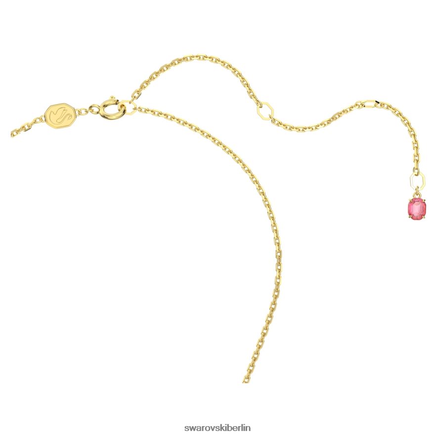 Swarovski Florere-Halskette Blume, rosa, vergoldet Schmuck HLT44869