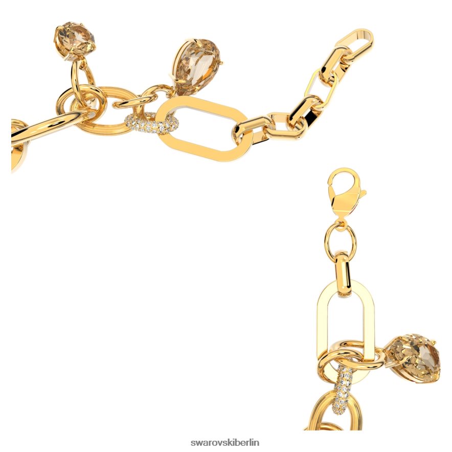 Swarovski Imber-Halskette braun, vergoldet Schmuck HLT44897