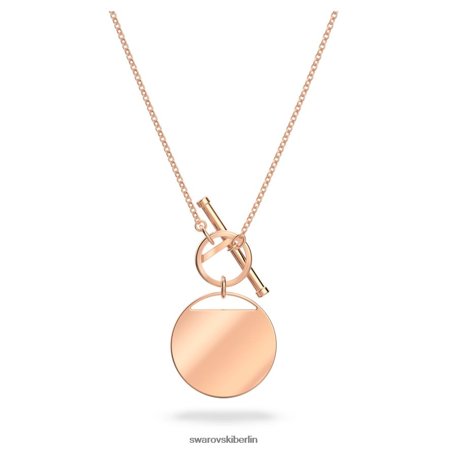 Swarovski Ingwer-T-Bar-Halskette weiß, rosévergoldet Schmuck HLT448127