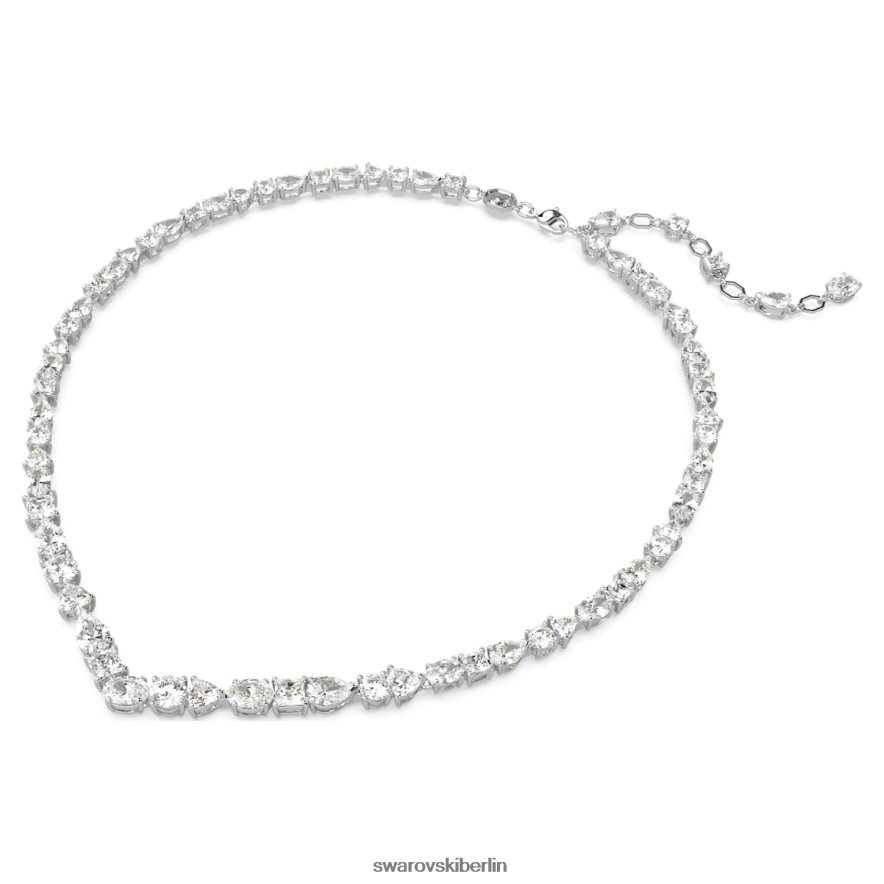 Swarovski Mesmera-Halskette Mischschliffe, weiß, rhodiniert Schmuck HLT448109