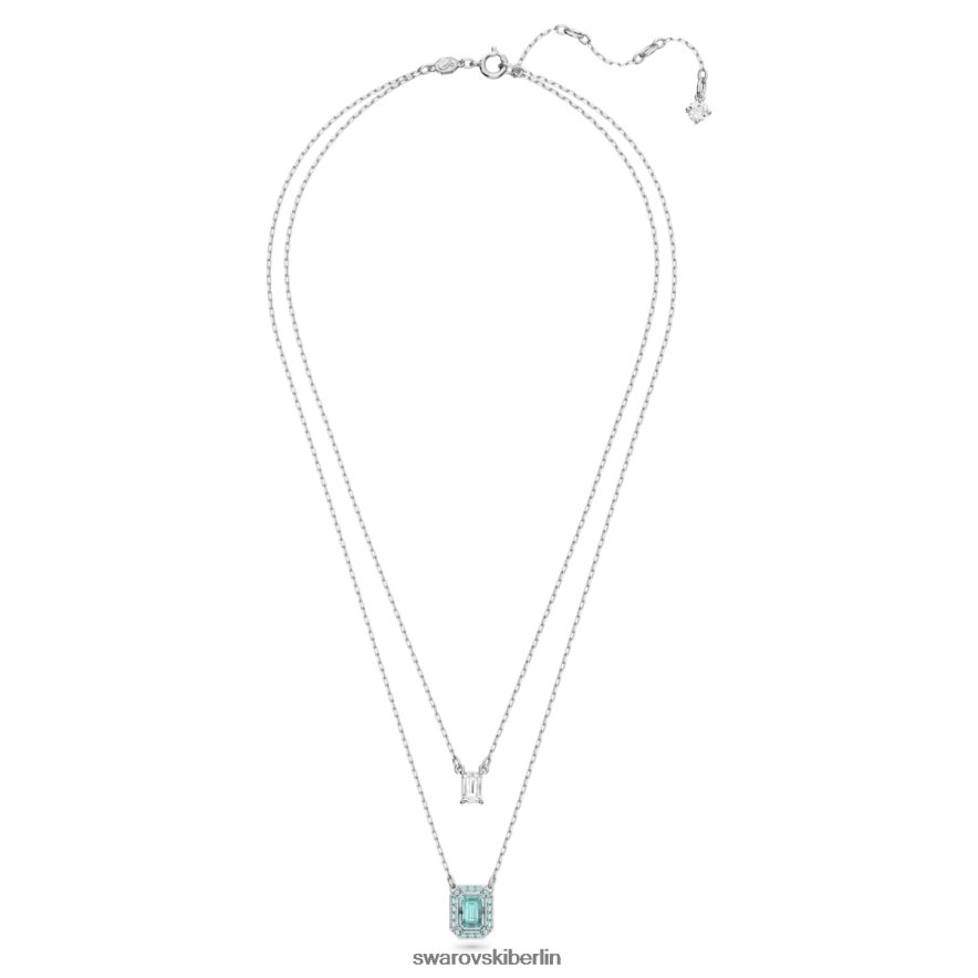 Swarovski Millenia-Halskette Achteckschliff, grün, rhodiniert Schmuck HLT44861