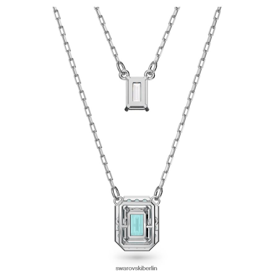 Swarovski Millenia-Halskette Achteckschliff, grün, rhodiniert Schmuck HLT44861