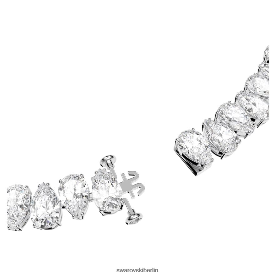 Swarovski Millenia-Halskette Birnenschliff, weiß, rhodiniert Schmuck HLT44823