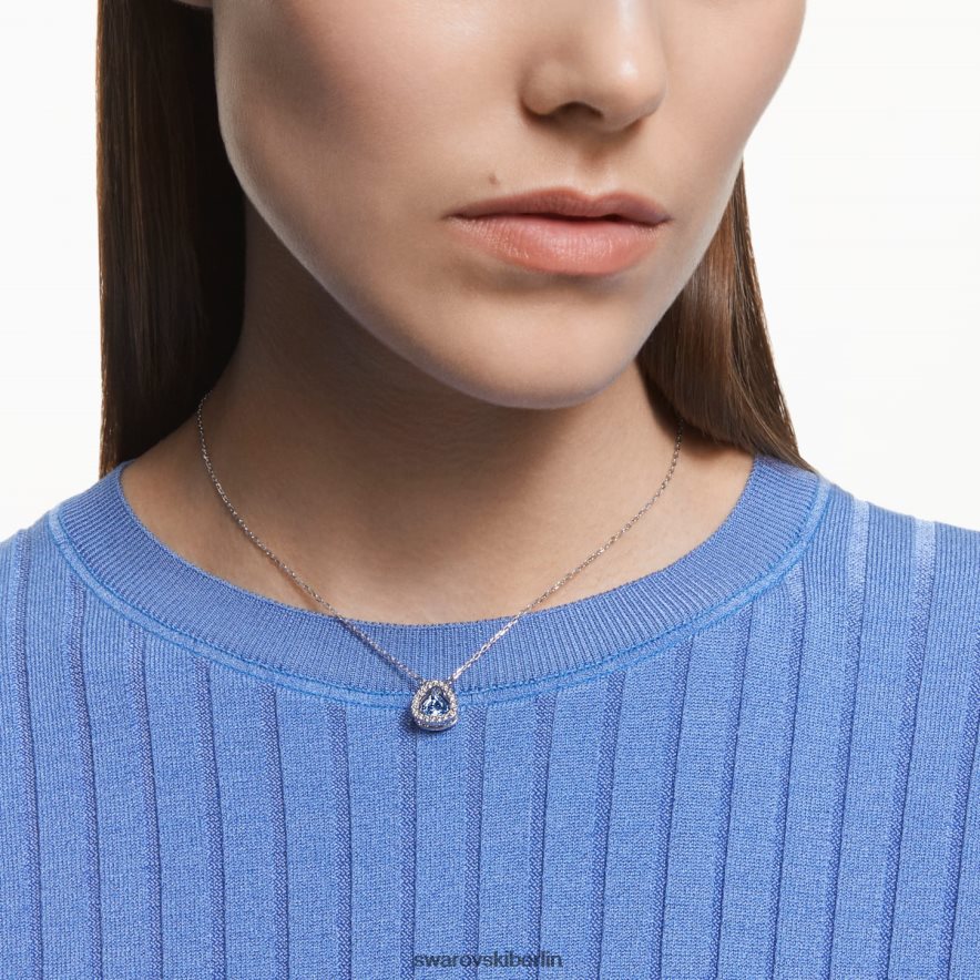 Swarovski Millenia-Halskette Trilliantschliff, blau, rhodiniert Schmuck HLT44857