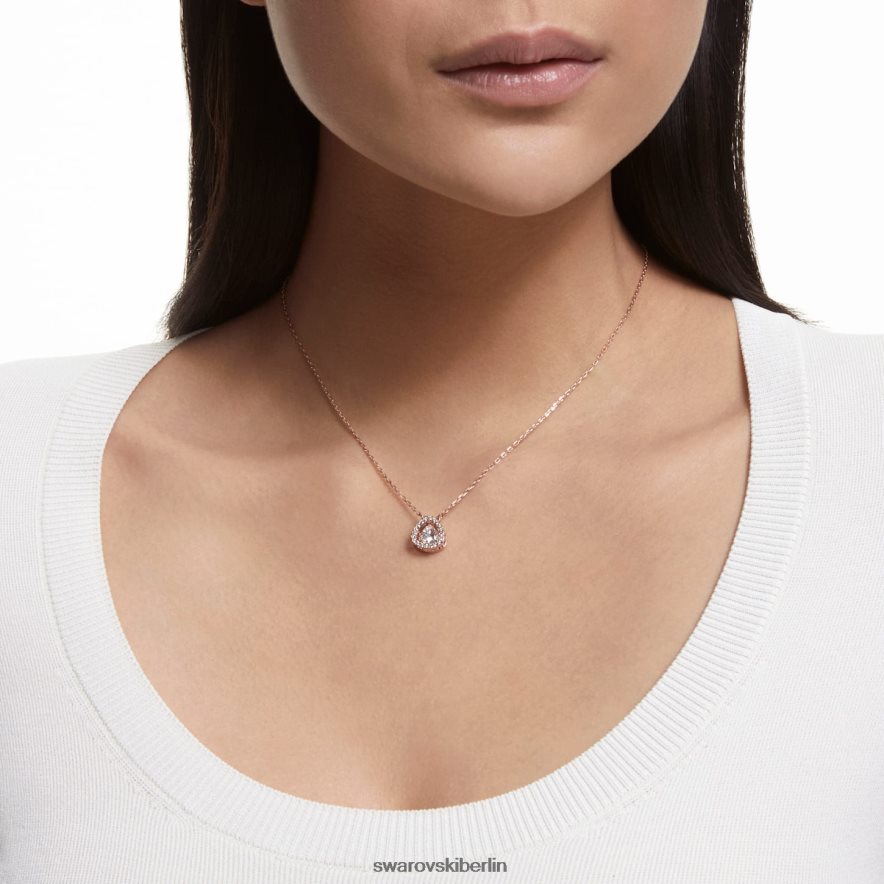 Swarovski Millenia-Halskette Trilliantschliff, weiß, rosévergoldet Schmuck HLT44863