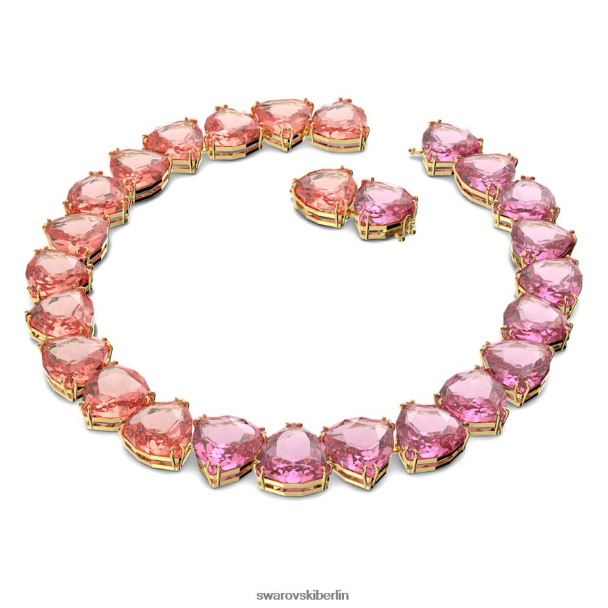 Swarovski Millenia-Halskette Übergroße Kristalle, Trilliantschliff, mehrfarbig, vergoldet Schmuck HLT448157