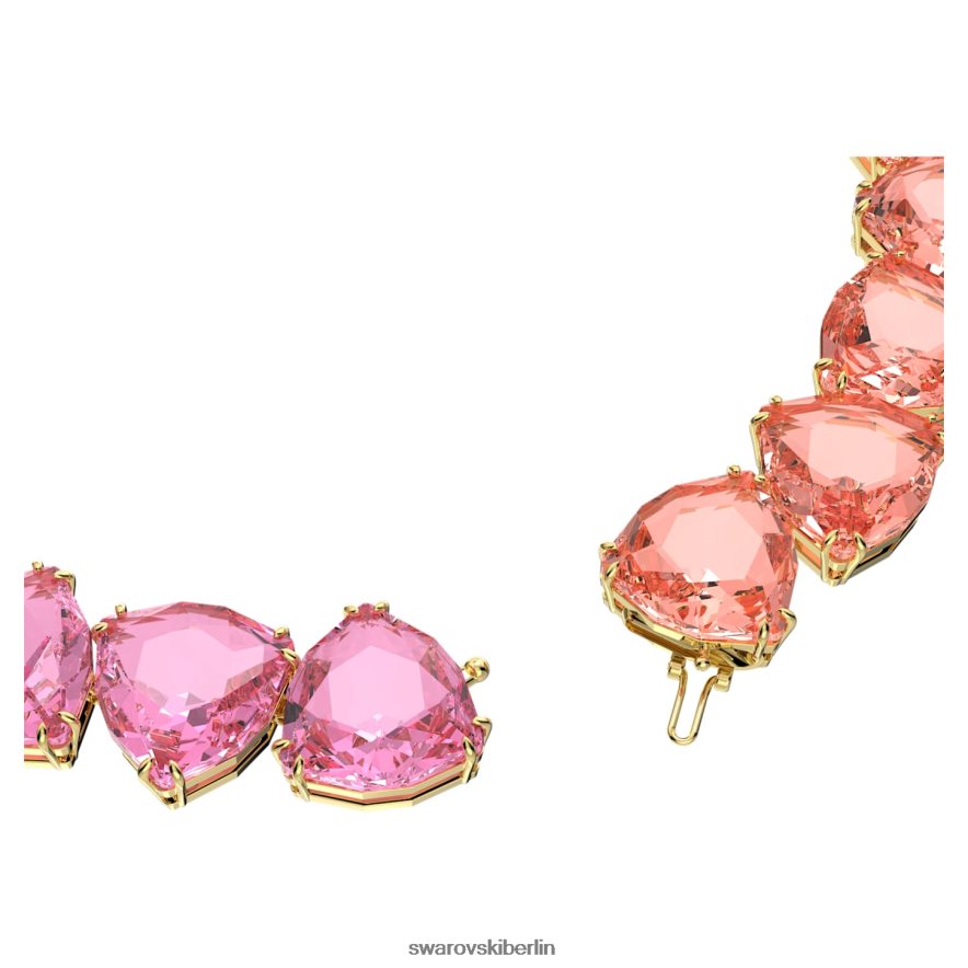 Swarovski Millenia-Halskette Übergroße Kristalle, Trilliantschliff, mehrfarbig, vergoldet Schmuck HLT448157