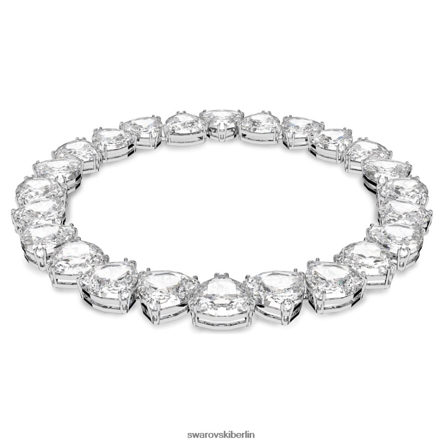 Swarovski Millenia-Halskette Übergroße Kristalle, Trilliantschliff, weiß, rhodiniert Schmuck HLT44886
