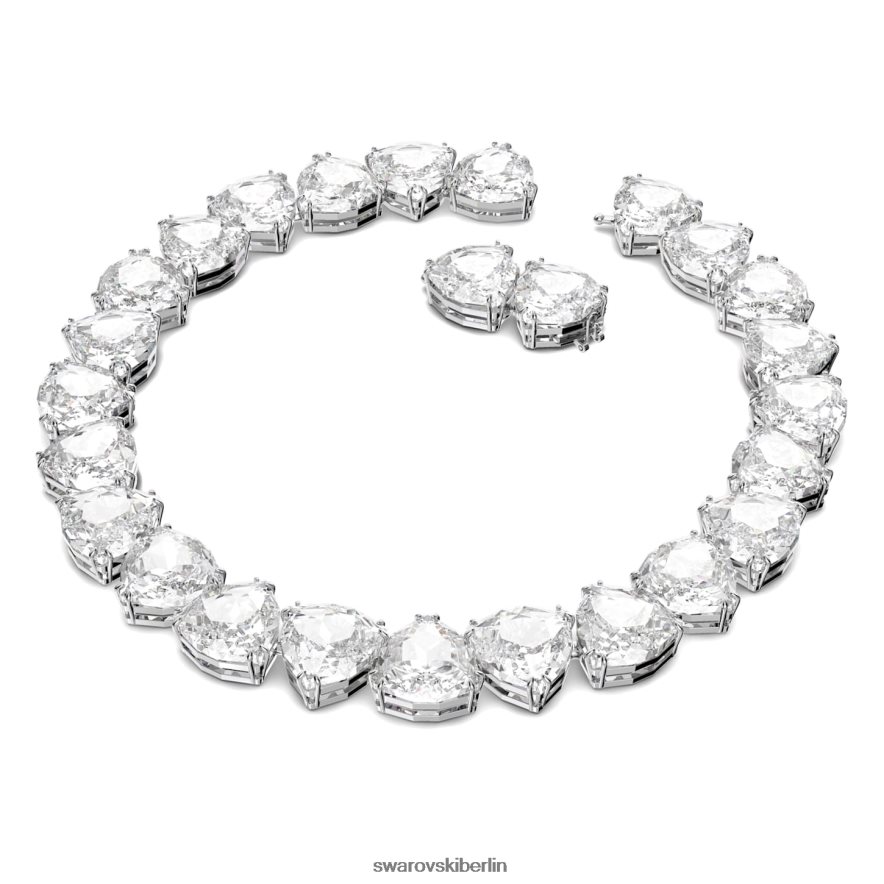 Swarovski Millenia-Halskette Übergroße Kristalle, Trilliantschliff, weiß, rhodiniert Schmuck HLT44886