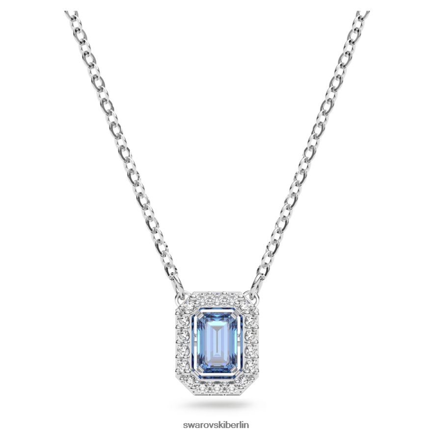 Swarovski Millenia-Halskette im Achteckschliff blau, rhodiniert Schmuck HLT44827