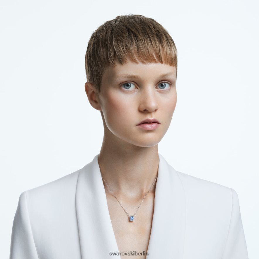 Swarovski Millenia-Halskette im Achteckschliff blau, rhodiniert Schmuck HLT44827