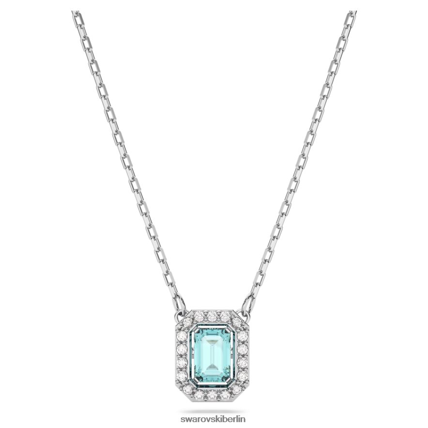 Swarovski Millenia-Halskette im Achteckschliff grün, rhodiniert Schmuck HLT44883