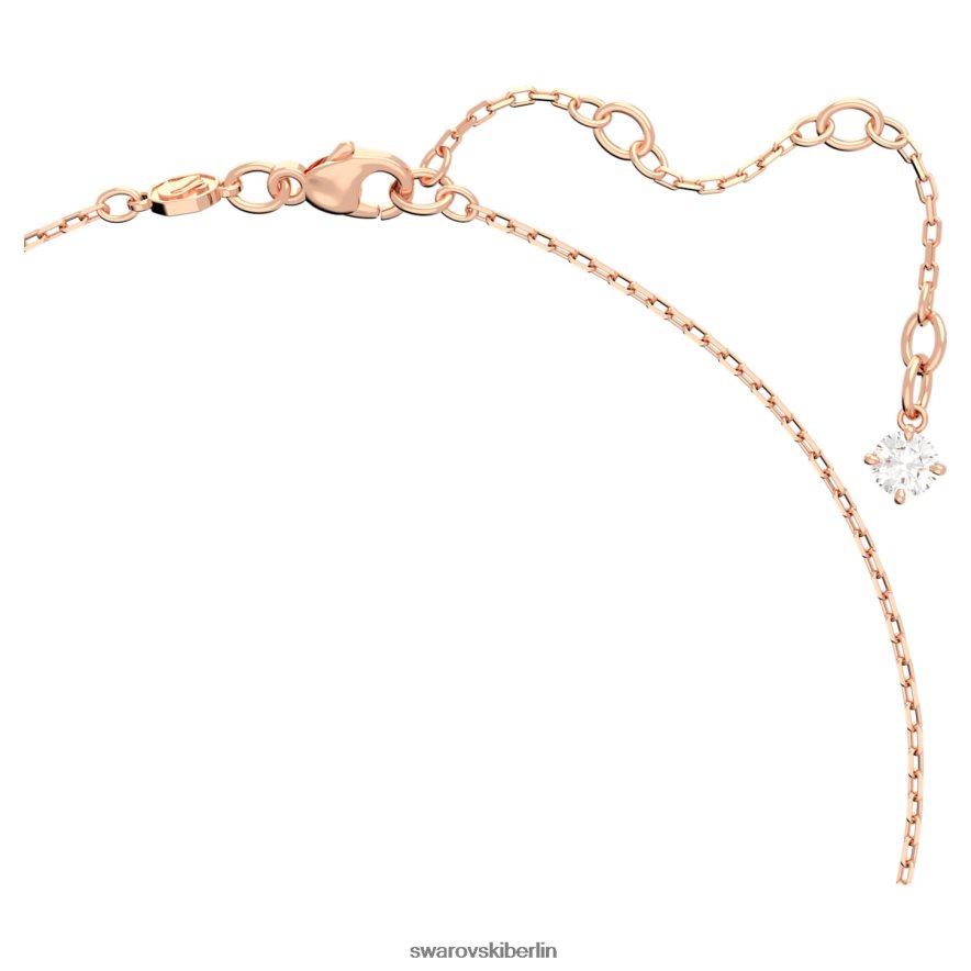 Swarovski Millenia-Halskette im Achteckschliff grün, rosévergoldet Schmuck HLT448121