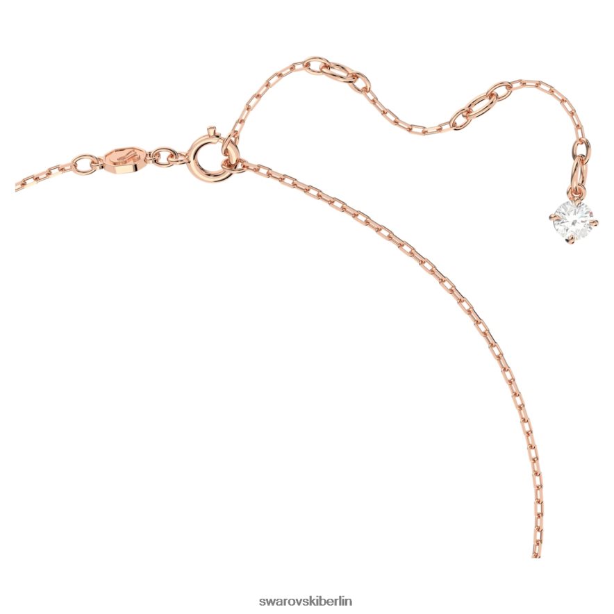 Swarovski Millenia-Halskette im Achteckschliff lila, rosévergoldet Schmuck HLT44871