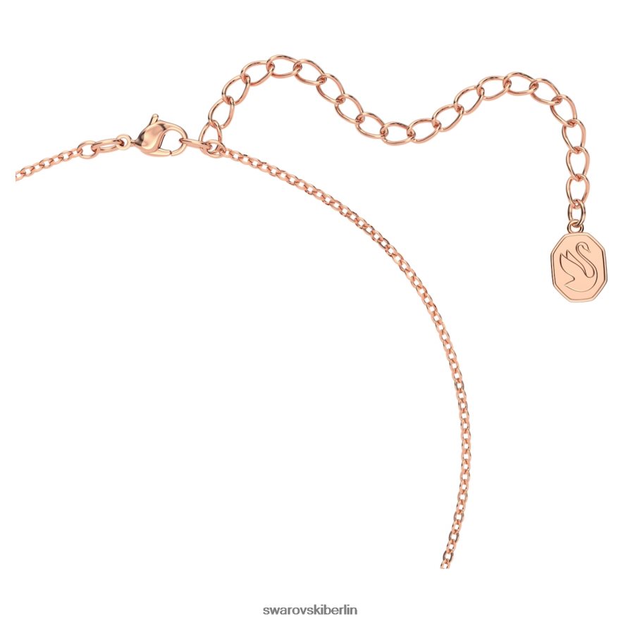 Swarovski Millenia-Halskette im Achteckschliff rosa, rosévergoldet Schmuck HLT44845