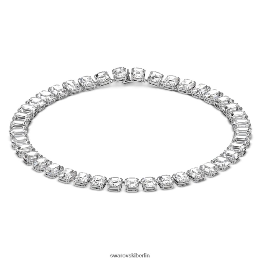 Swarovski Millenia-Halskette im Achteckschliff weiß, rhodiniert Schmuck HLT44852