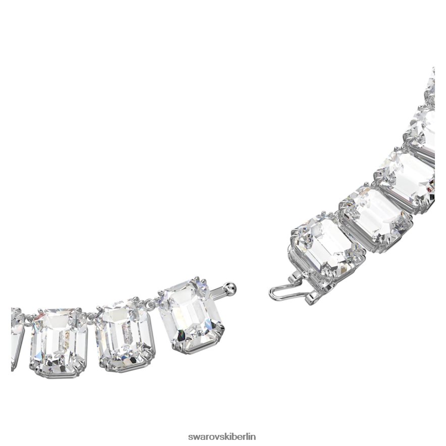 Swarovski Millenia-Halskette im Achteckschliff weiß, rhodiniert Schmuck HLT44852