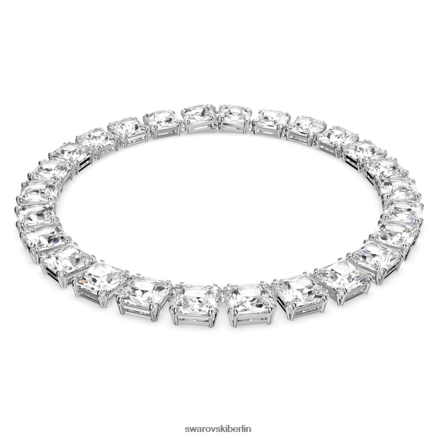 Swarovski Millenia-Halskette quadratisch geschliffen, weiß, rhodiniert Schmuck HLT44850