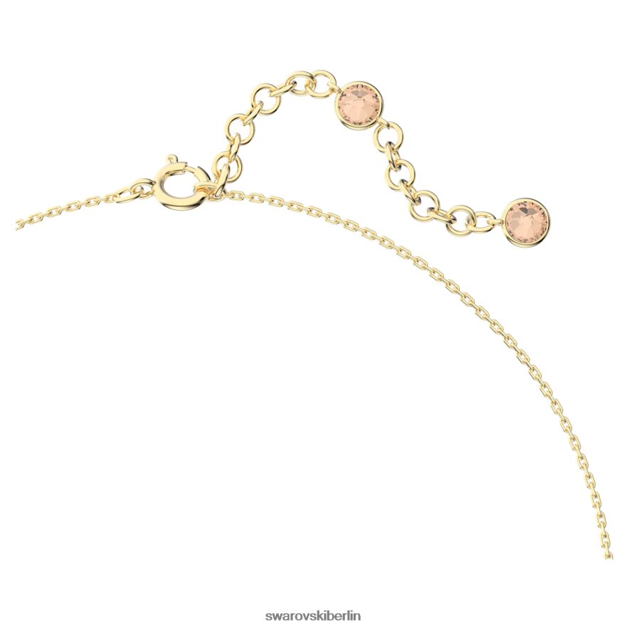 Swarovski Orbita-Halskette Tropfenschliff, mehrfarbig, vergoldet Schmuck HLT448114