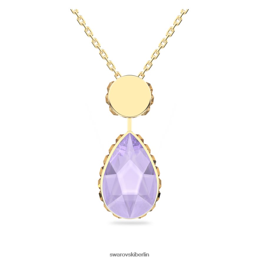 Swarovski Orbita-Halskette Tropfenschliff, mehrfarbig, vergoldet Schmuck HLT448114