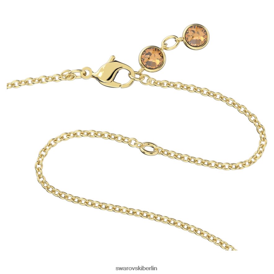 Swarovski Orbita-Halskette Tropfenschliff, mehrfarbig, vergoldet Schmuck HLT44856