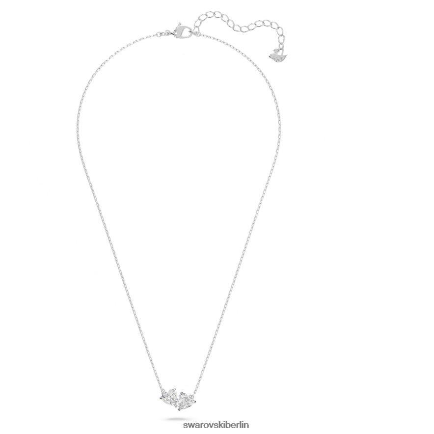 Swarovski Seelenkette anziehen Herz, weiß, rhodiniert Schmuck HLT44867