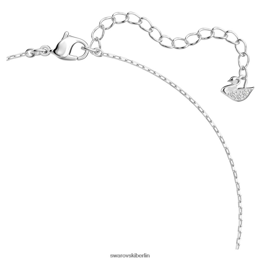 Swarovski Seelenkette anziehen Herz, weiß, rhodiniert Schmuck HLT44867