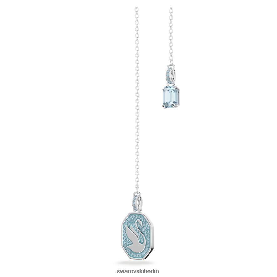 Swarovski Signum y Halskette Schwan, blau, rhodiniert Schmuck HLT448115