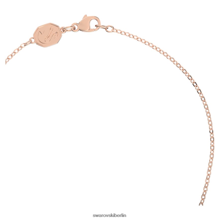 Swarovski Signum y Halskette Schwan, weiß, rosévergoldet Schmuck HLT448103
