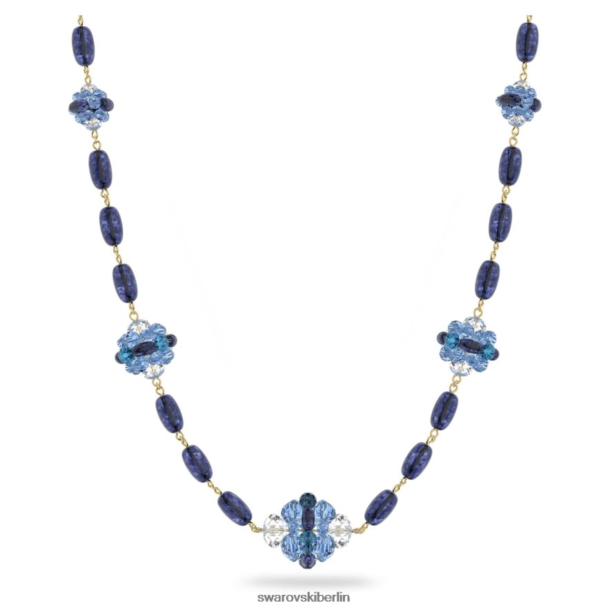 Swarovski Somnia-Halskette blau, vergoldet Schmuck HLT44889