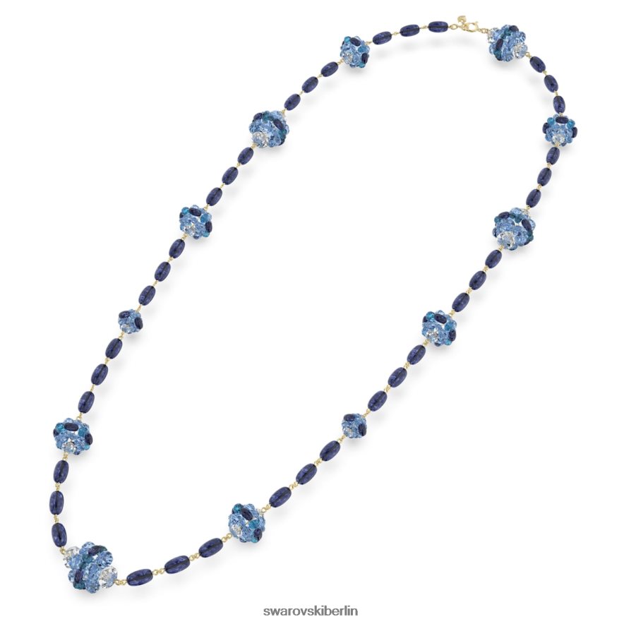 Swarovski Somnia-Halskette blau, vergoldet Schmuck HLT44889