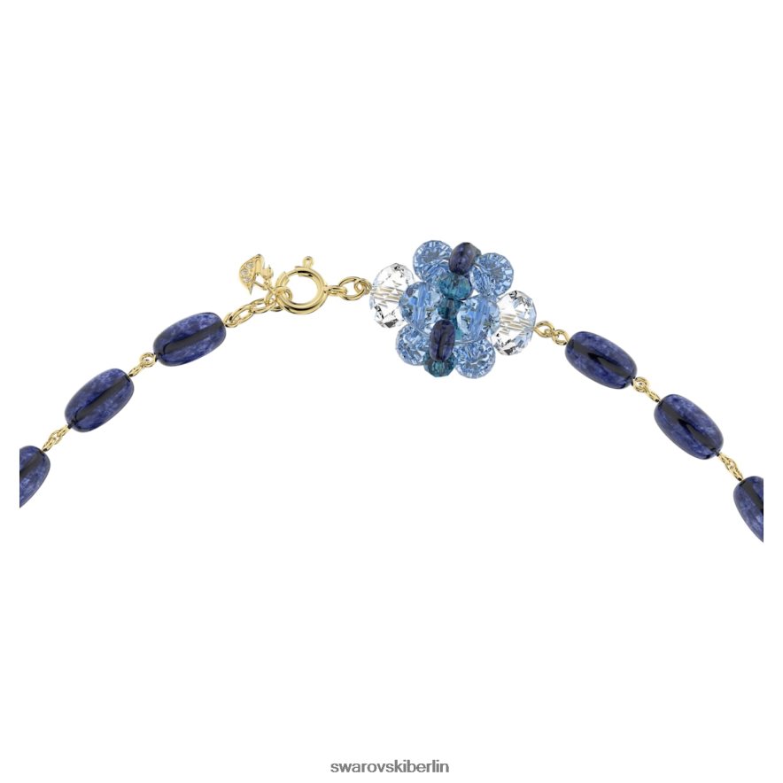 Swarovski Somnia-Halskette blau, vergoldet Schmuck HLT44889