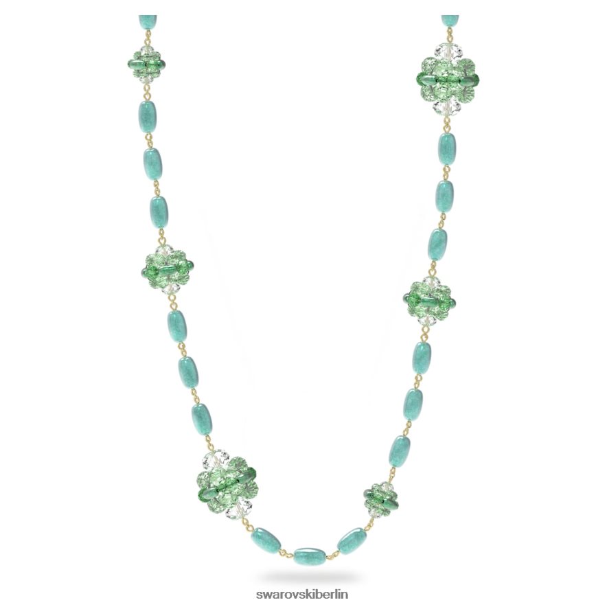 Swarovski Somnia-Halskette grün, vergoldet Schmuck HLT44873