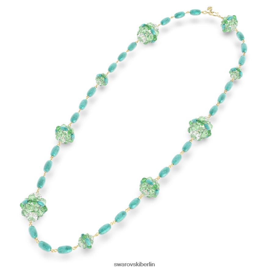 Swarovski Somnia-Halskette grün, vergoldet Schmuck HLT44873