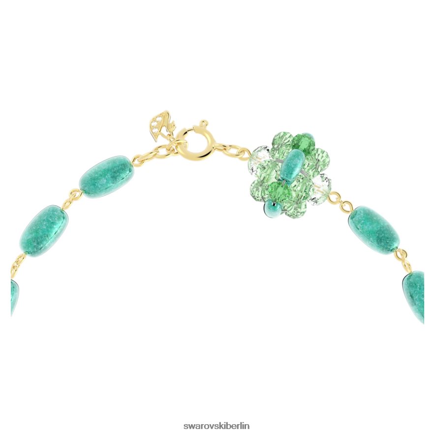 Swarovski Somnia-Halskette grün, vergoldet Schmuck HLT44873