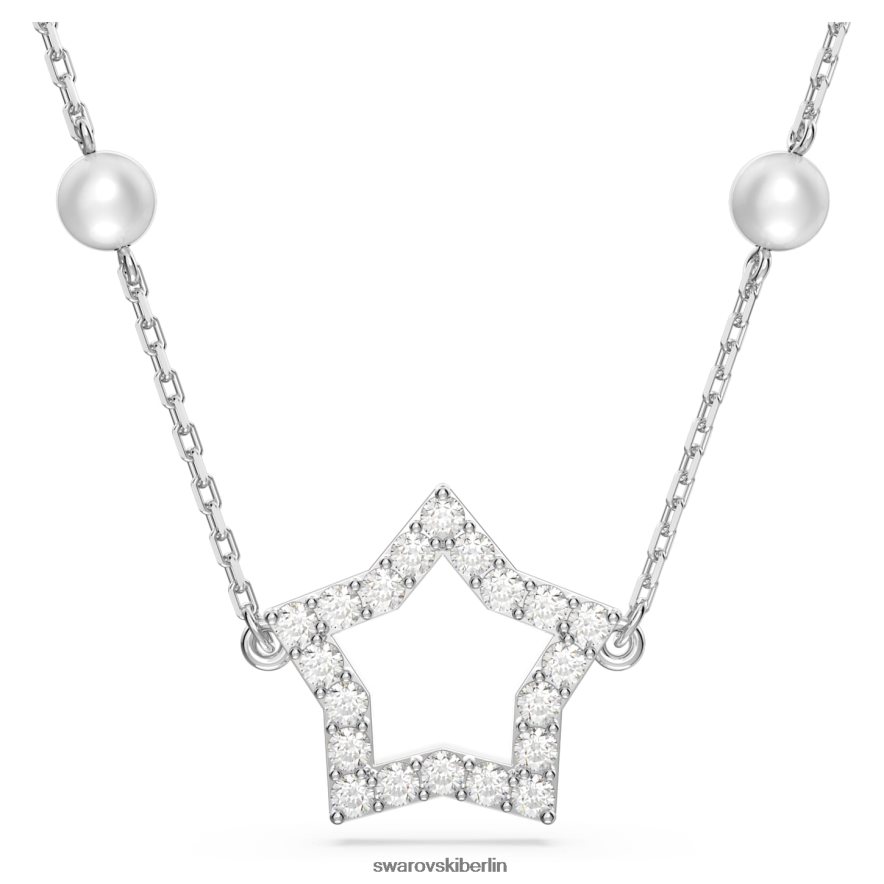 Swarovski Stella-Halskette Stern, weiß, rhodiniert Schmuck HLT44898