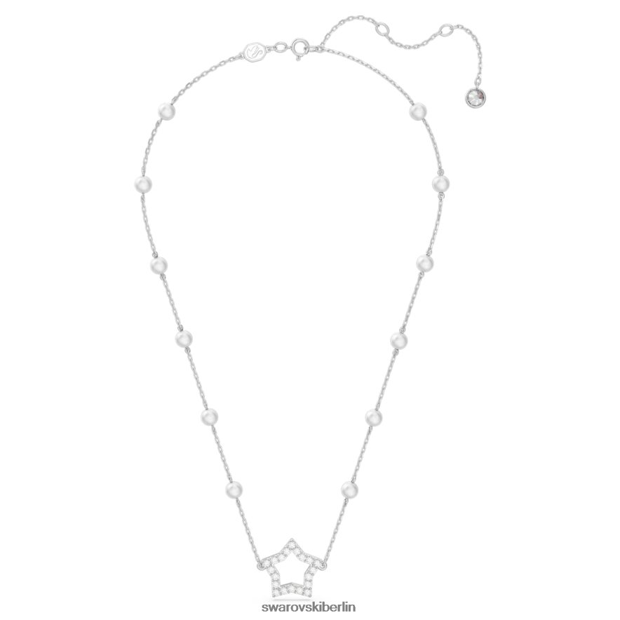 Swarovski Stella-Halskette Stern, weiß, rhodiniert Schmuck HLT44898
