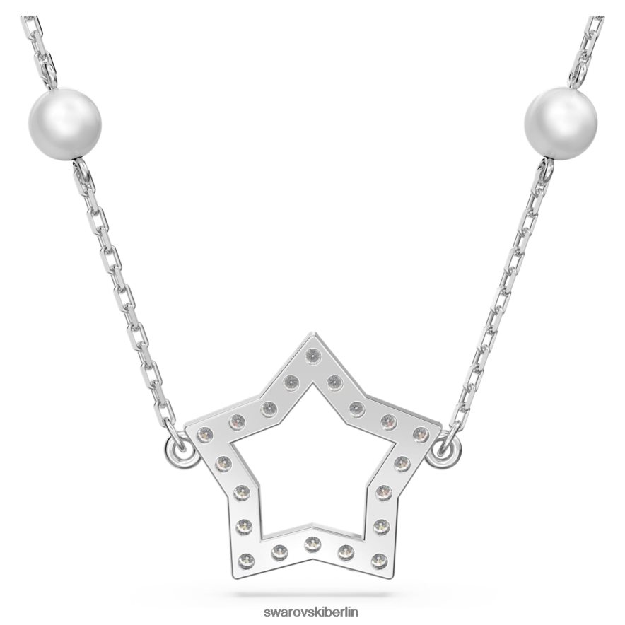 Swarovski Stella-Halskette Stern, weiß, rhodiniert Schmuck HLT44898