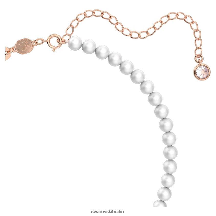 Swarovski Stella-Halskette Stern, weiß, rosévergoldet Schmuck HLT448263