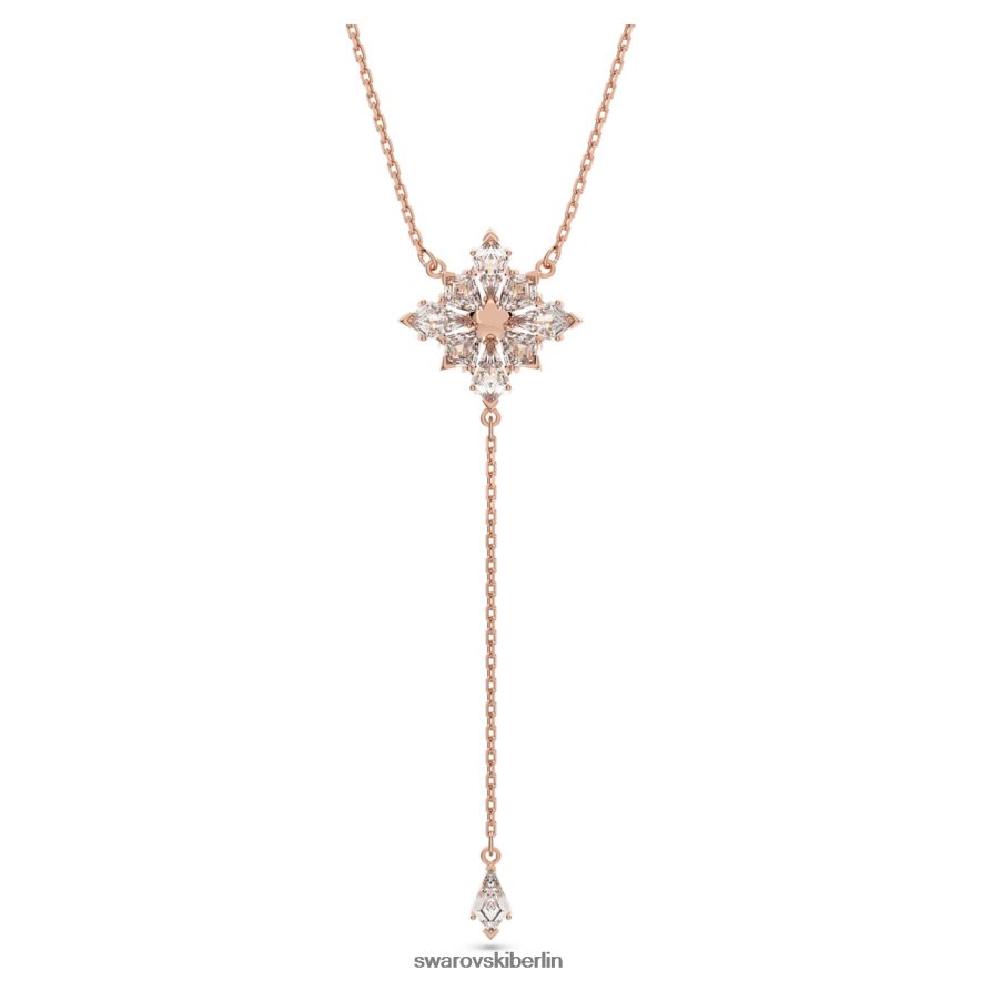 Swarovski Stella Y Halskette Drachenschliff, Stern, weiß, rosévergoldet Schmuck HLT44893
