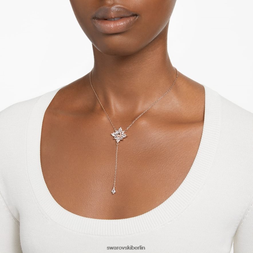 Swarovski Stella Y Halskette Drachenschliff, Stern, weiß, rosévergoldet Schmuck HLT44893