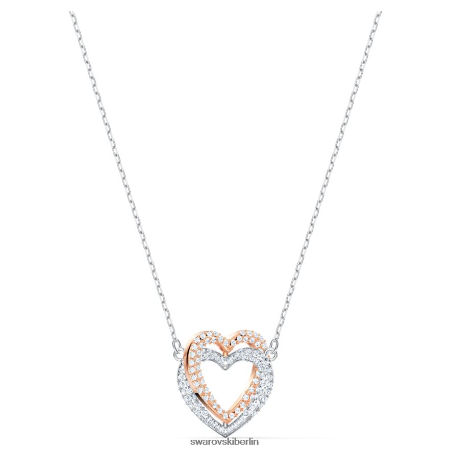 Swarovski Unendlichkeitskette Herz, weiß, Metallmix-Finish Schmuck HLT44876
